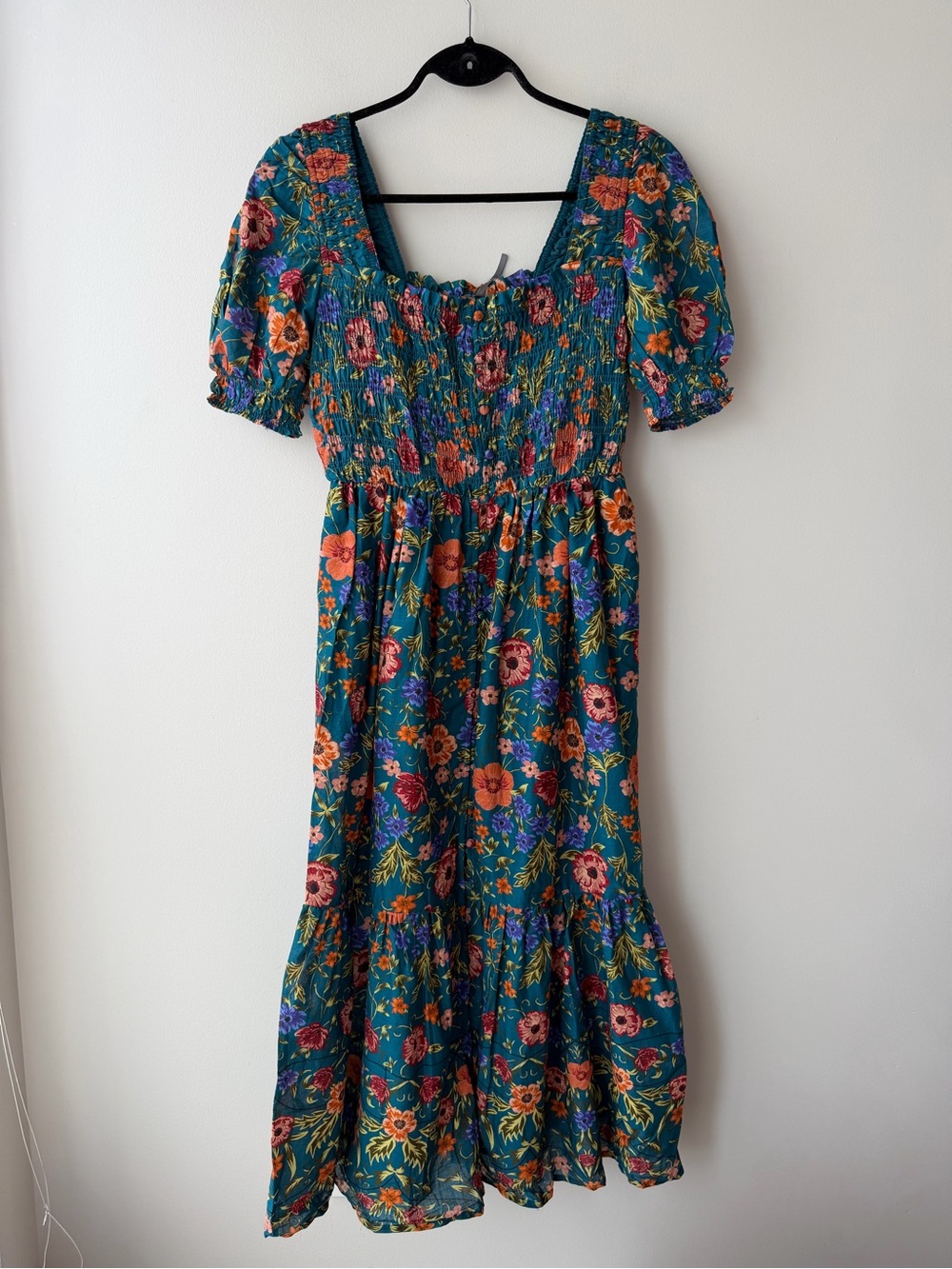 Anthropologie Peregrine Cotton Puff-Sleeve Midi Dress NWT - Picture 4 of 7